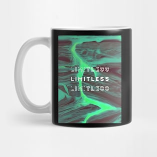 limitless neon background sticker Mug